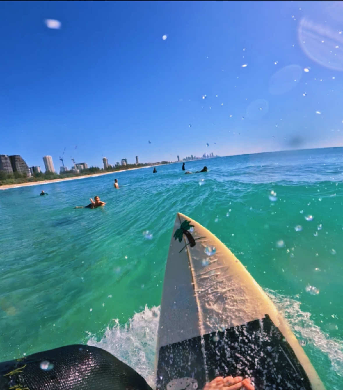 Fun one from Burleigh.                    #surfing #waves #beach #glassy #clean 