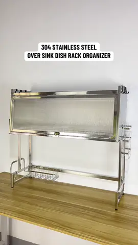 304 Stainless Steel Over Sink Dish Rack Organizer 304 stainless na kaya hindi na talaga kakalawangin! ✅💯 #dishrack #stainlessdishrack #304stainlesssteel #overthesinkdishrack #dishdryingrack #dishrackorganizer 