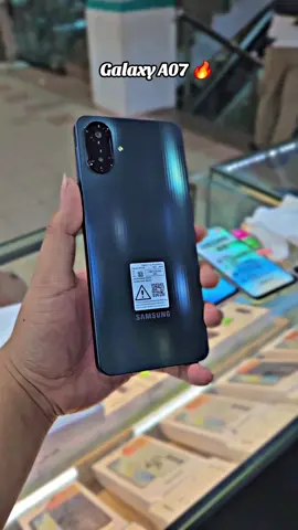 New sasmung A07, Processor gahar di kelasnya, camera bagus, design baru, yang dapet harga di bawah 1,5jt wajib checkout!! .. .. #samsung #samsunggalaxy #galaxya07 #samsunga07 #fyp 