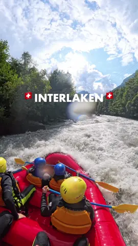 Reminder: rafting season in the Swiss Alps is short! 🌊 Depending on water levels, it might only last a few more weeks. If you want in, book your spot as soon as possible! 🚤⛰️ The mighty Lütschine offers some of the best whitewater rafting in the Swiss Alps. Straight from the start below the Eiger north face, continuous class III-IV rapids surge down from the mountains and out into the Interlaken valley and the Lake of Brienz. It is an exhilarating rush from start to finish. #summerbucketlist #switzerland2025 #activitiesinterlaken