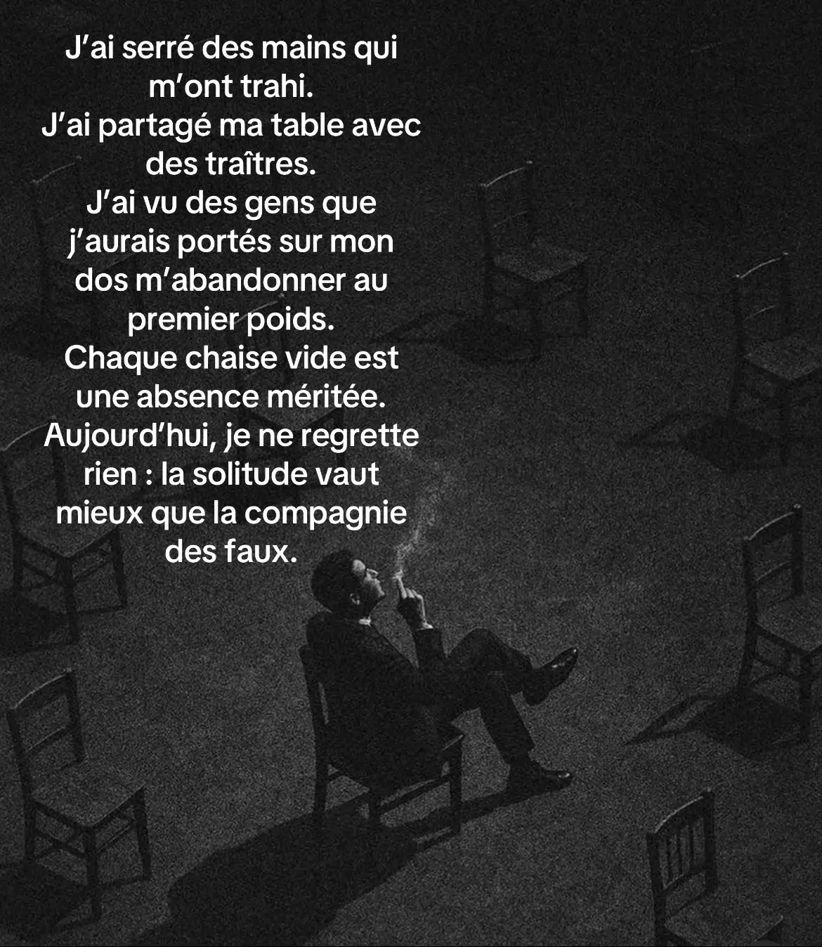 Je préfère un silence froid à mille faux sourires. 