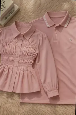 Gemes Banget Ga si Jadi Couple Pink  #rekomendasicouple #coupleoutfit #couplegoal #polopria #bajucouple 