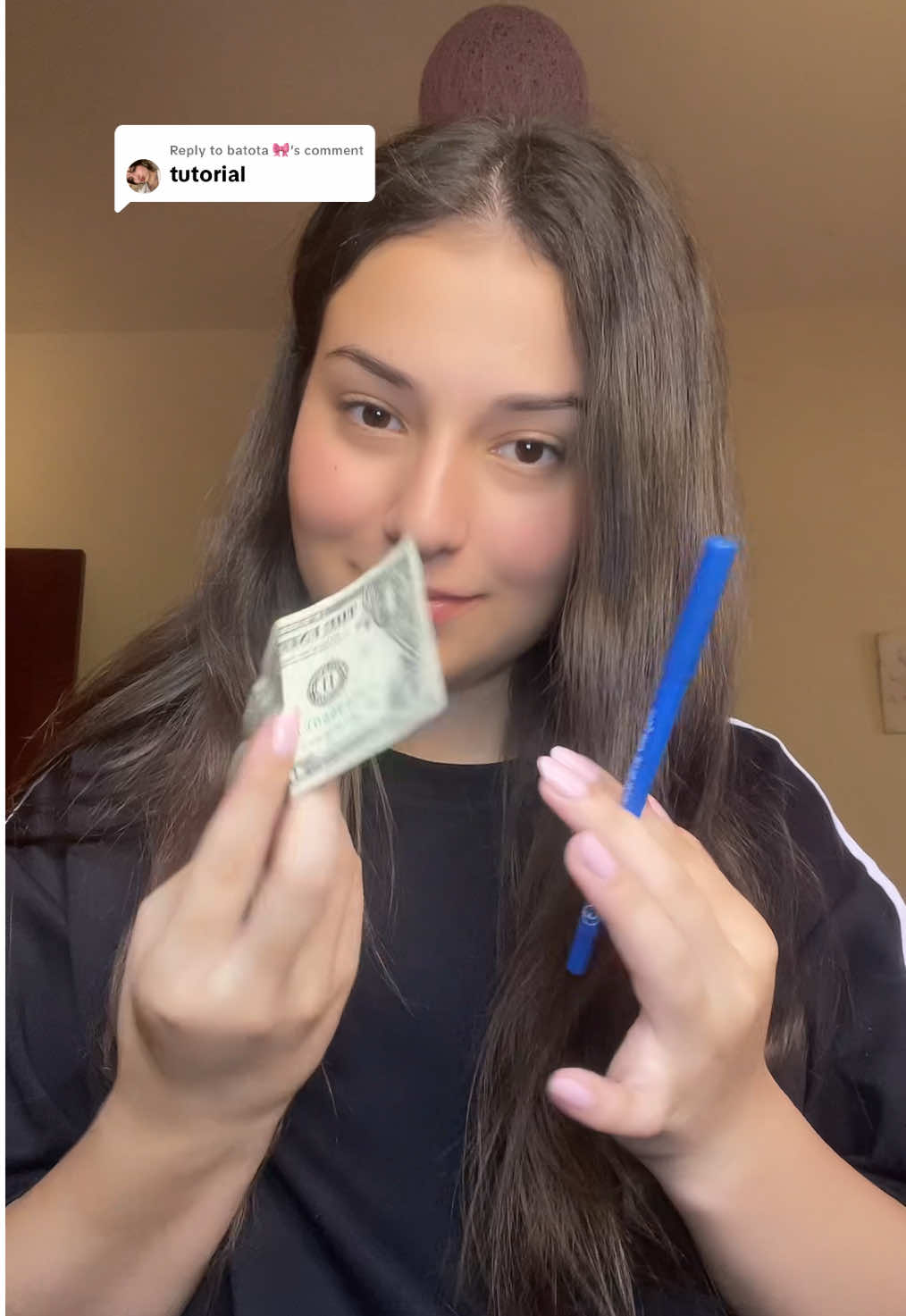 Replying to @batota 🎀 Here you go! #magictrick #trickexplained #penthroughdollar #fyp 