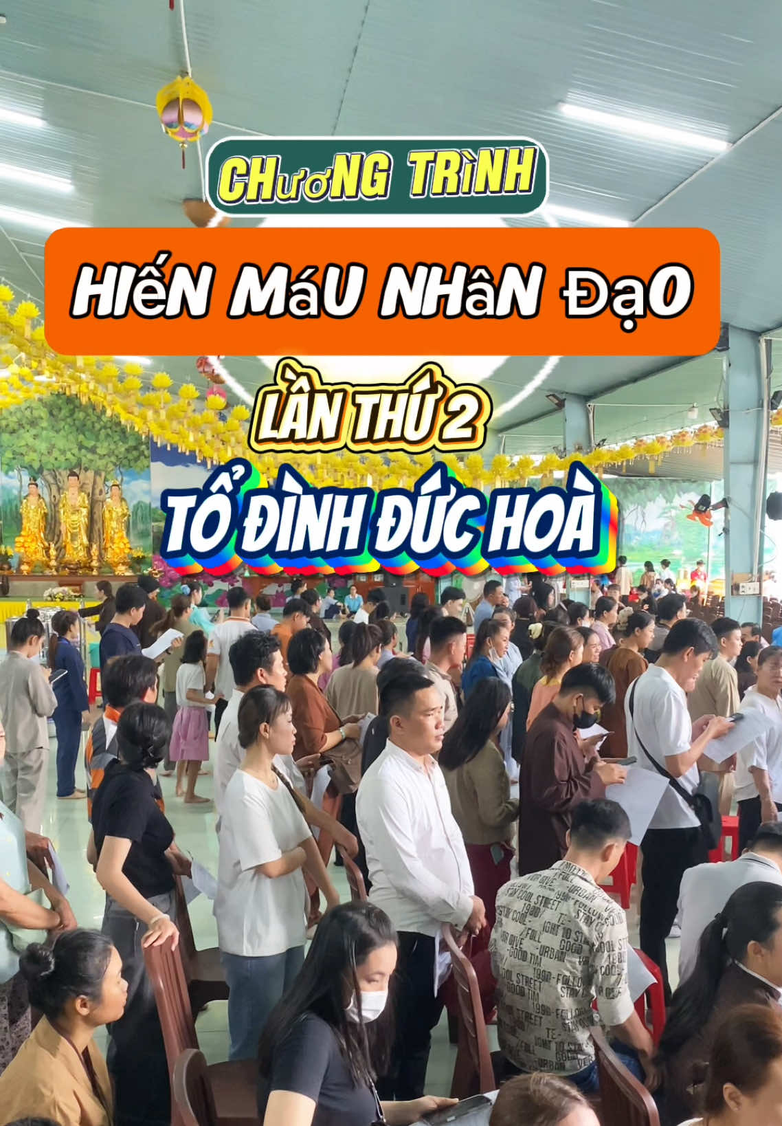 Chương trình Hiến Máu Nhân Đạo lần thứ 2 được tổ chức tại Chùa Đức Hoà sáng ngày 24/08/2025 với hơn 400 Quý Phật Tử đã trao đi giọt máu yêu thương. #hienmaunhandao #ngoinhaphatphap  #todinhduchoa  #dianbinhduong  #thaythichminhthien 