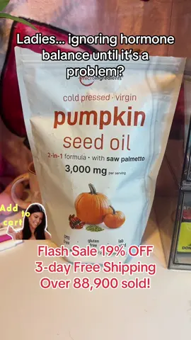 Pumpkin Seed Oil is more than just a fall trend 🎃—it supports women’s wellness year-round. From natural hormone balance to hair + skin health, this 2-in-1 softgel is cold-pressed, lab-tested, and trusted by thousands. Tap the orange cart to feel the difference. Use code CREATORPIC #TikTokShopCreatorPicks #giftforher #womenshealth #hormonebalance #wellnessproducts