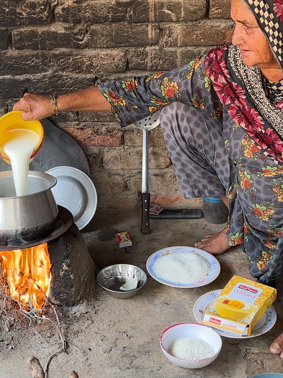 Mango Custard Recipe by Ama Jaan for her Lovely Husband | Village Cooking Routine           #Mango #Custard  #Recipe #cookingathometiktoktv #trending 