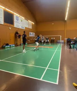 Double homme u19 🇩🇰@Mady Sow #smash #aura #badminton 