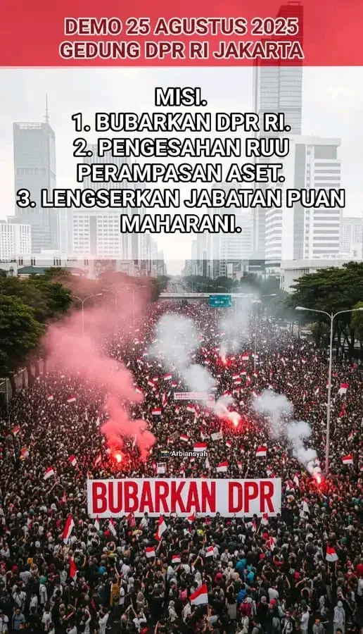 Ribuan mahasiswa lakukan aksi demo depan gedung DPR, demo ini beranjak, karena kelakuan DPR joget bersama sementara rakyat menderita. mahasiswa memang mantap... #reformasi #cameback98 #demomahasiswa2025 #demodepangedungdpr #aksidemo 