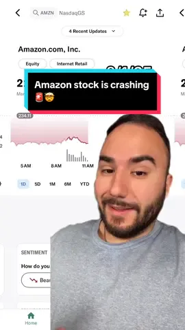 Amazon Stock Is CRASHING! What’s NEXT!?🤯 #amazon #amzn #amazonstock #stocks #stockmarket      