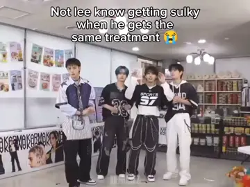 he looks so small 😭😭 #straykids #straykidsstay #skz #leeknow #hyunjin 