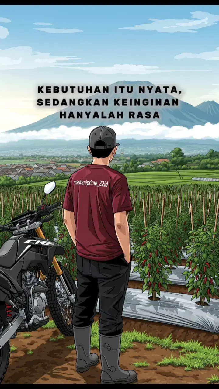 > Dalam perjalanan hidup, kita sering terjebak oleh rasa ingin ini dan itu. Tapi yang benar-benar menguatkan langkah hanyalah kebutuhan yang nyata. Keinginan bisa bikin kita lupa arah, tapi kebutuhan mengajarkan kita untuk bertahan. Belajarlah membedakan antara keinginan sesaat dengan kebutuhan yang akan menegakkan masa depanmu. #motivasipetani #petanimilenial #PetaniMuda #petaniindonesia🇮🇩🇮🇩🇮🇩🌿🌿 