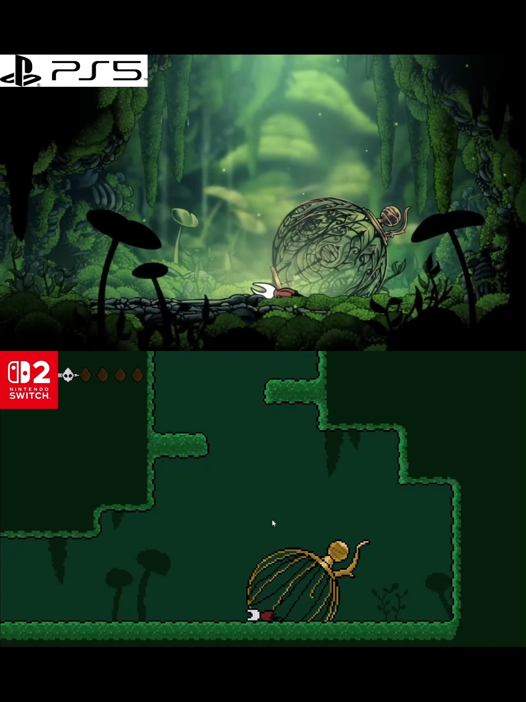 Hollow Knight Silksong Nintendo Switch 2 VS Playstation 5 #nintendoswitch #hollowknight