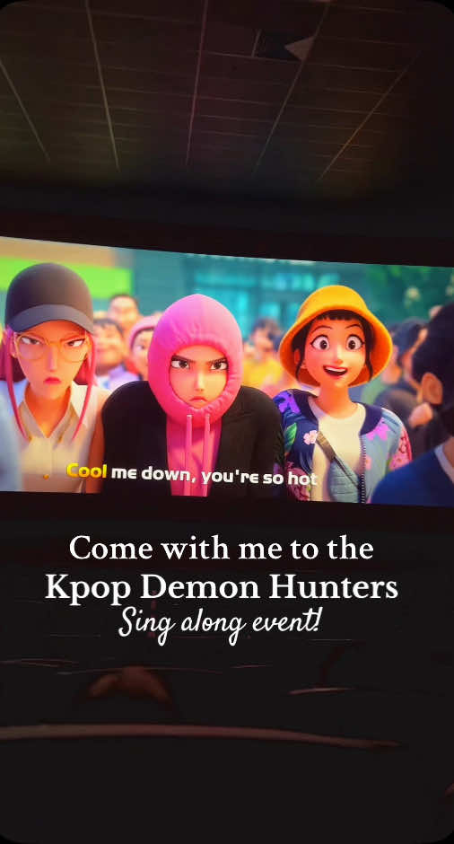 Come with me to the Kpop Demon Hunter Sing along!  #kpopdemonhunters #kpop #kpopfypシ #kpopedit #cinema #singalong #kpopmusic #koreanmusic #demon #huntrix #idol #golden #free #sodapop #trending #viral #movies #newmovie #funny #blackgirl #influncer #kpoptiktok #fypシ #foryou #sajaboys #romance #mystery #baby #jinu #mira #rumi #zoey #abs 