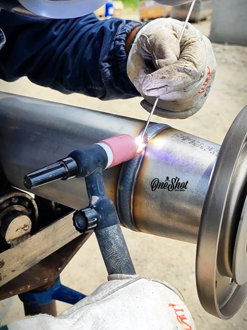 Burned. ☠️ #weld #welding #weldingtiktok #tigwelding #tig 