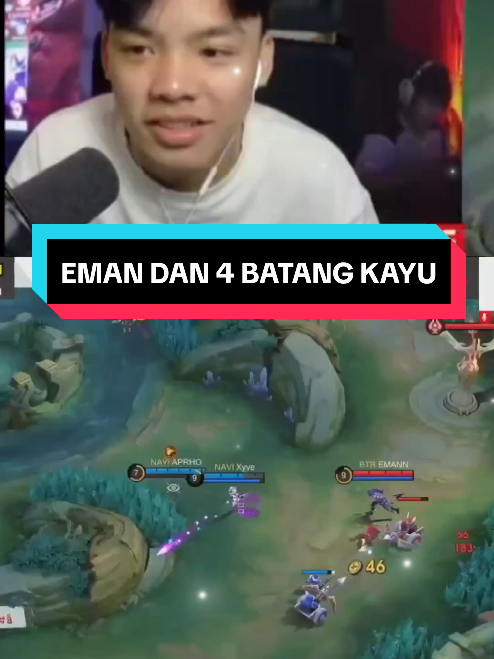Lagi2 eman dan 4 batang kayu #eman #btr #MerdekaMabar #MobileLegendsBangBang #MLBB 