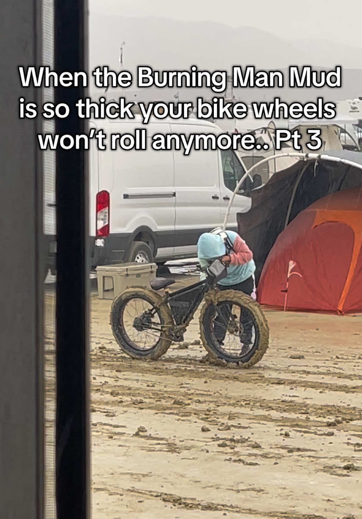 Bikes don’t work in the mud at Burning Man Pt3 #burningman #2023