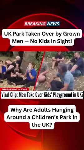 Viral Clip: Men Take Over Kids’ Playground in UK? #UKNews  #LocalNewsUK #CommunityConcerns #BreakingNews UK #UKPolitics