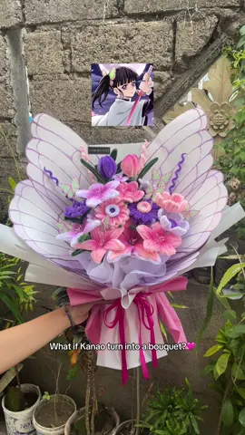 Cantik banget kaya karakternya🥺🩷 #fypシ #demonslayer #bungakawatbulu #florist #bali 