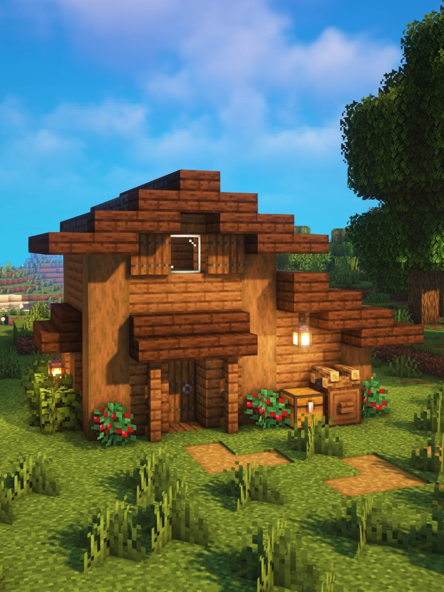 Small cabin #Minecraft #minecraftbuilding #minecrafttutorial #minecrafter #minecraftideas #minecrafthouse #fyp