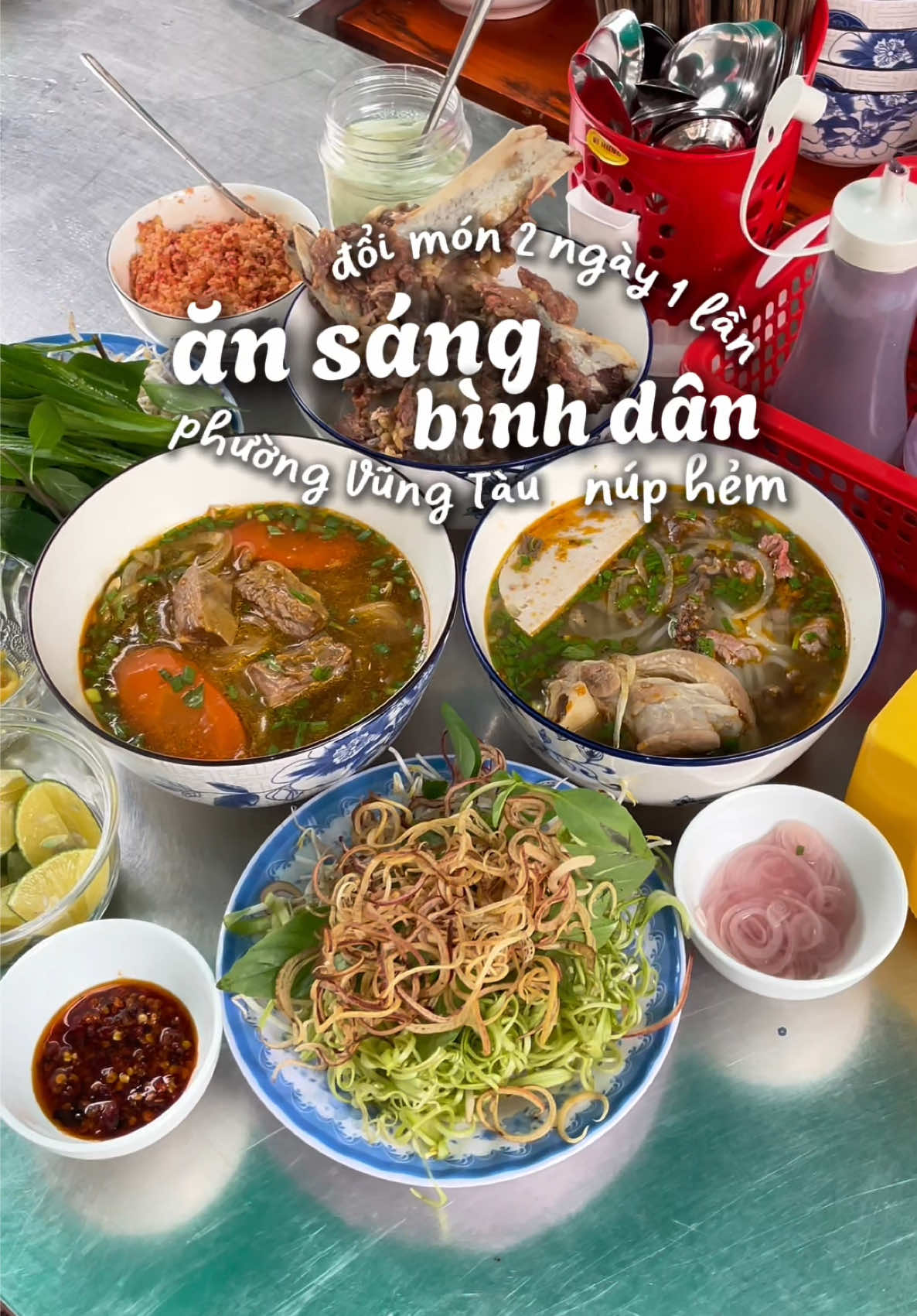 Ăn sáng bình dân, đổi món 2 ngày 1 lần ở Vũng Tàu đi bà con #nghiareview #reviewanngon #AnCungTiktok #vungtau #dulichvungtau 