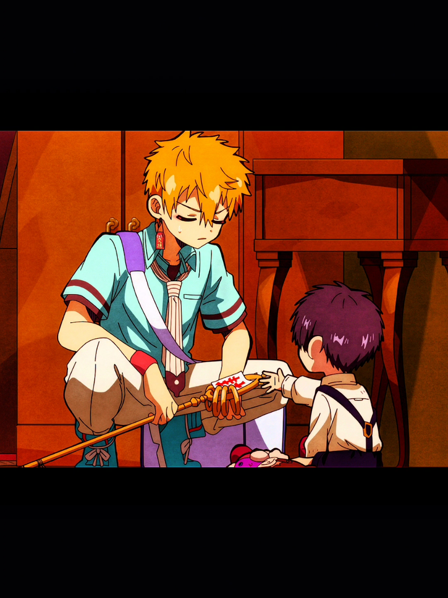 Tsukasa is so cute following Kou around 🥺❤️ please hold his hands  #tsukasayugi #TBHK #toiletboundhanakokun #jibakushounenhanakokun #hanakokun 