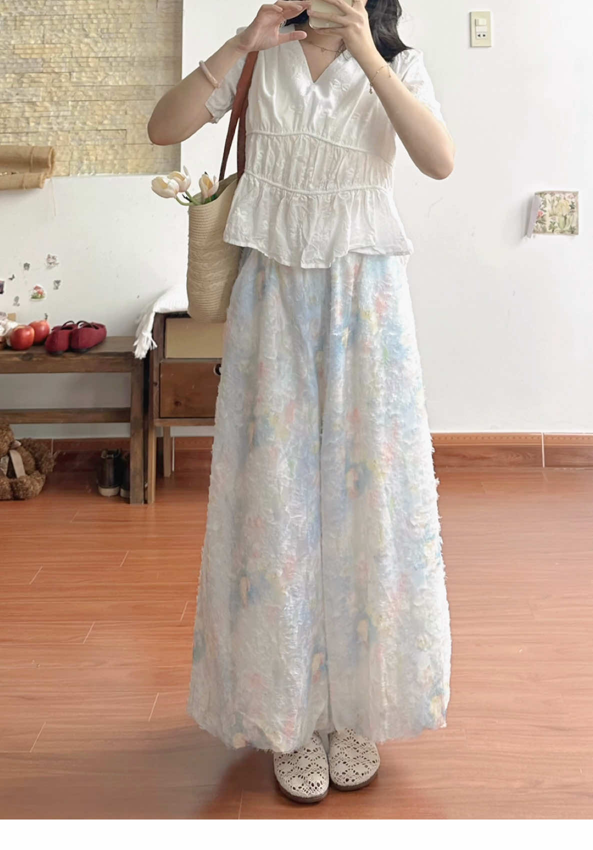 Lâu lâu kiếm được em quần xinh ưng quá tr ✨🌷🌸#outfit #quanongrong #quanbi #quannu #phoidoxinh 