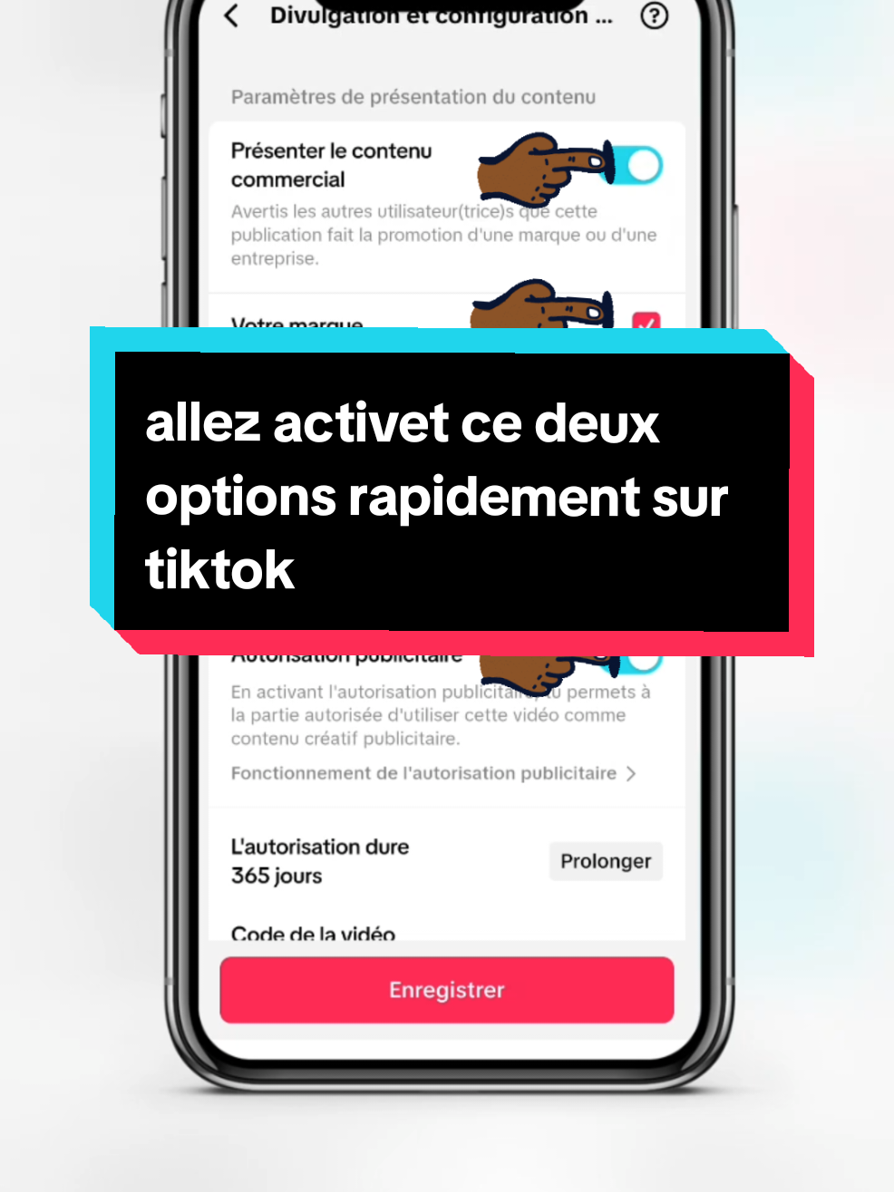 allez activet ce deux options rapidement sur tiktok #viralditiktok #visibilizacion #fouroupage 