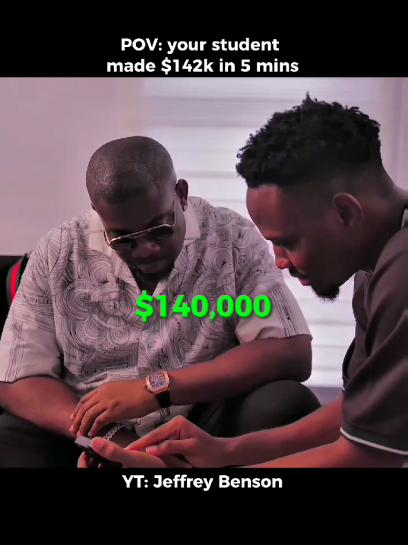 POV your student made $142k in 5 mins @Jeffery Benson forex #fyp #forex #pov #money 