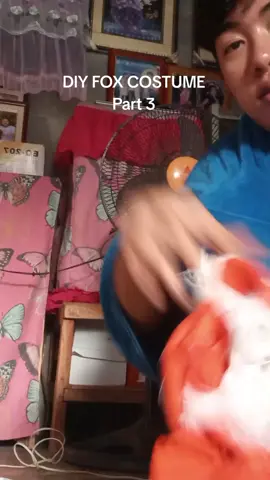 Part 3 | DIY FOX COSTUME  #repost #fyppppp #trend #foryoupage #fyp 