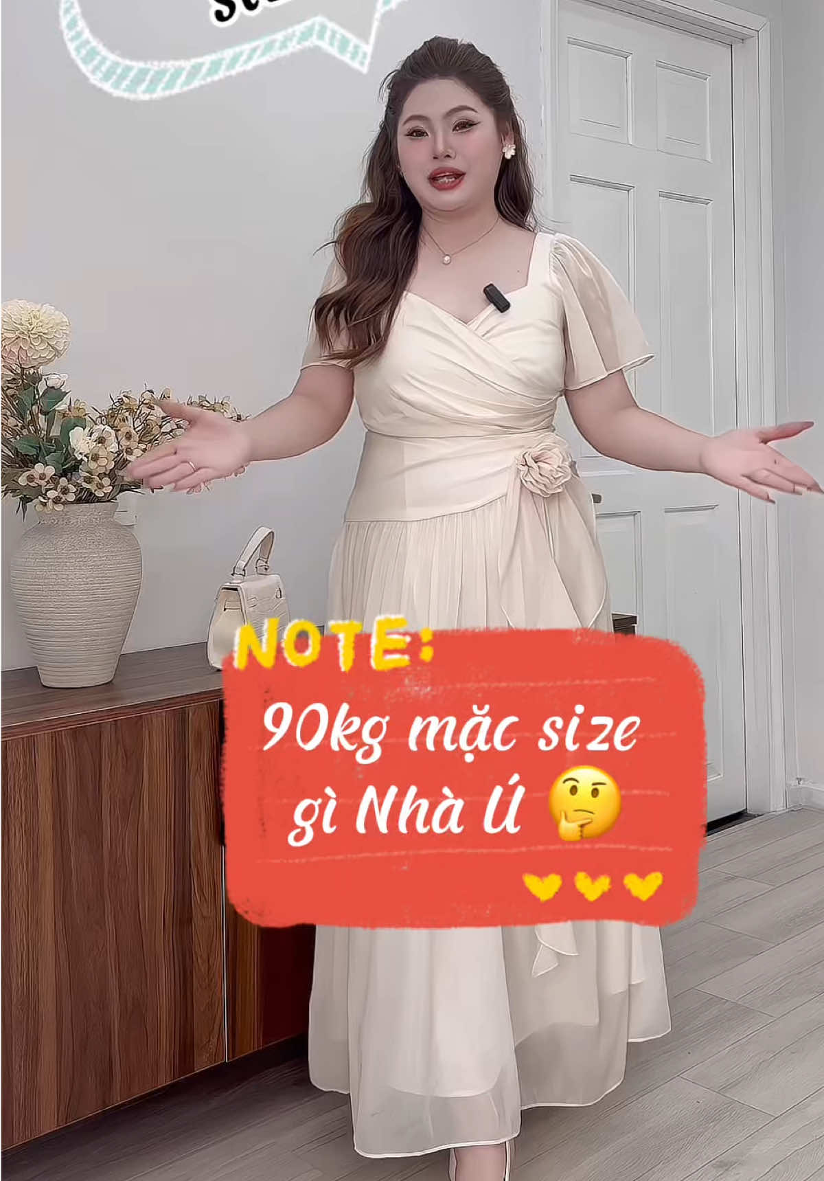 Nhà Ú có sẵn size từ 50-90kg, trên 90kg Ú nhận may riêng theo số đo nhé🥰🥰  #thoitrangbigsize #uxinhstore #xuongbigsize #reviewbigsize #bigsizevietnam 
