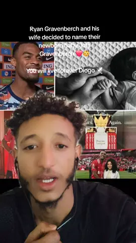 Ryan Gravenberch and his wife decided to name their newborn baby Jots Gravenberch ❤️👶 You will live forever Diogo 🕊️ #ማንችስተር_ዩናይትድ #footballtiktok #liverpool #fyp #foryou 