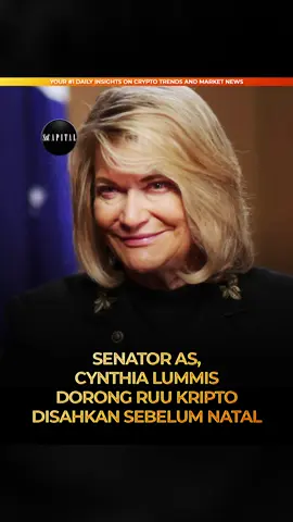 Senator Cynthia Lummis menyatakan bahwa RUU struktur pasar Bitcoin dan kripto diharapkan dapat disahkan sebelum Natal tahun ini. Instagram : sscapitalclub  #sscapitalclub #bitcoin #cryptocurrency 