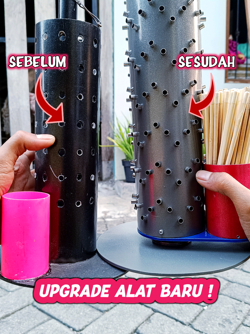 Merakit alat sederhana namun manfaatnya sangat luar biasa 😂 #serunya17an #kreatif #serunyabelajar #boss_uyee 