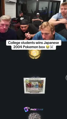 College students wins Japanese 2004 Pokemon box 😭☠️ #kickstreaming 