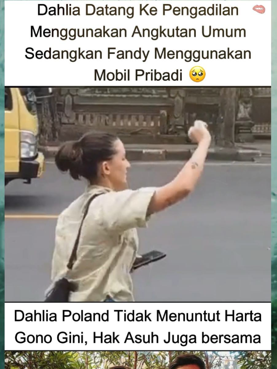 Dahlia Poland Datang ke Pengadilan Menggunakan Angkutan Umum 😢  #dahliapoland #artis 
