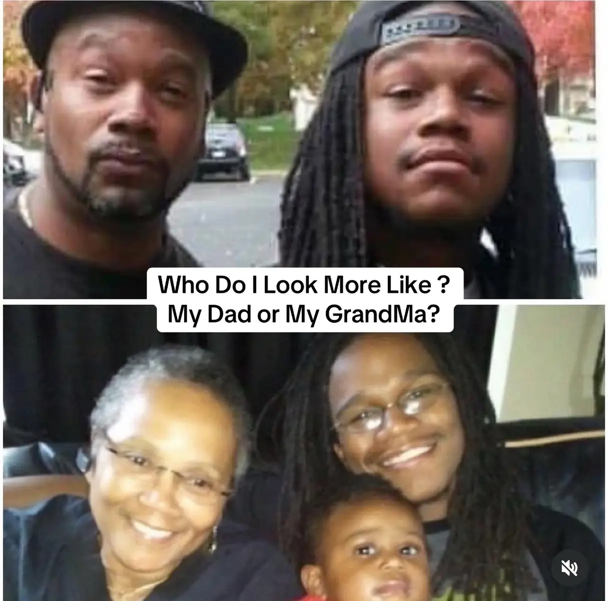 Help Me Pick My #Twin !!! Is It My #Dad , My #GrandMa Or My #Daughter … It’s Crazy How We All Look A Like 😂😂 … #FYP