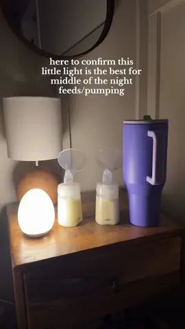 The moms weren’t lying about this little light being the best mom find #newbornlife #moms #pumpingmom #momlife 