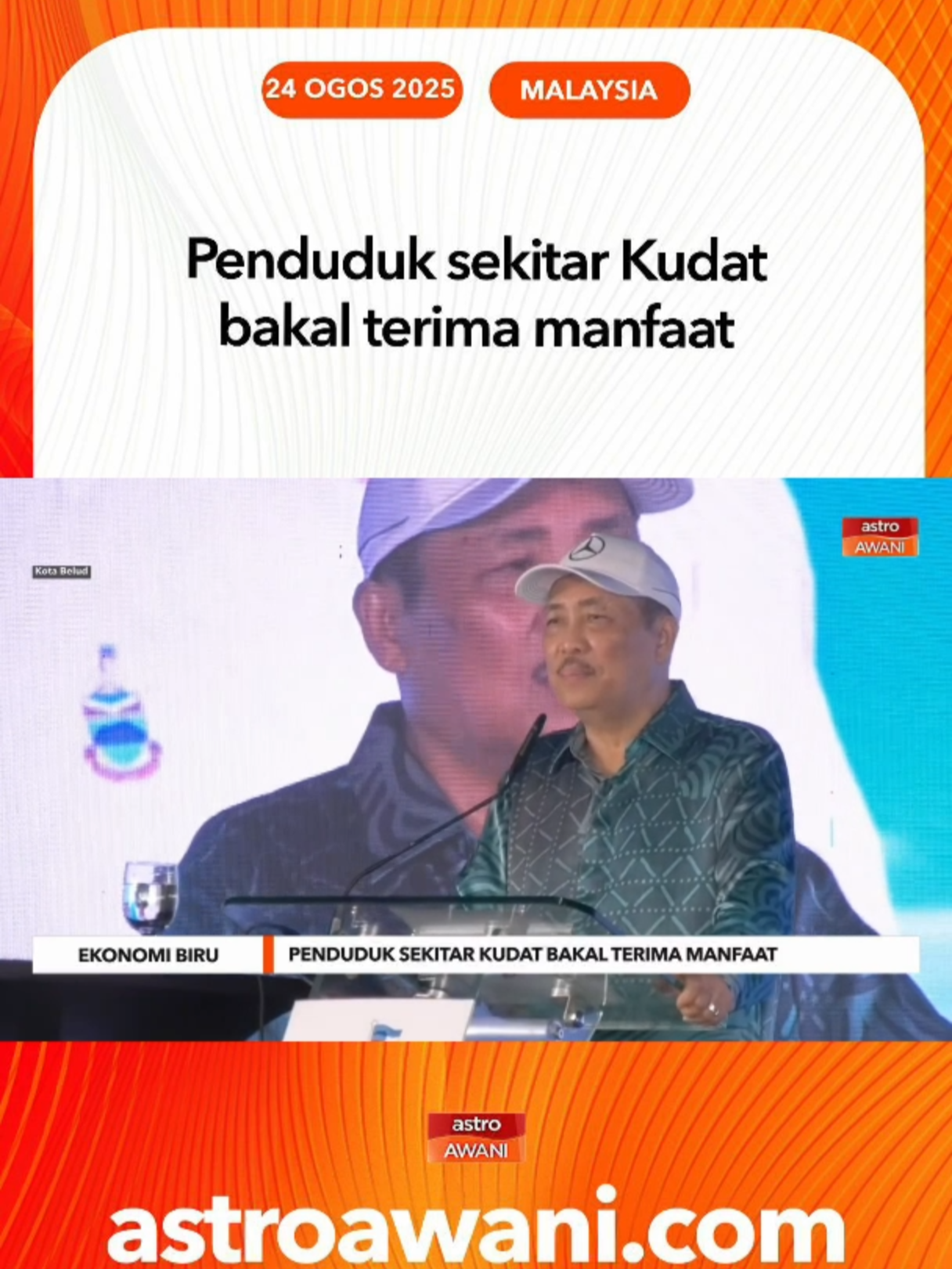 Ketua Menteri Sabah, Datuk Seri Hajiji Noor berkata pemilik tanah berdekatan taman perindustrian itu berpotensi menjana pendapatan melalui sewaan tanah sekitar RM20,000 hingga RM30,000 bagi tujuan pembangunan ekonomi biru membabitkan 14 jenis industri. #AWANInews #AWANIBorneo