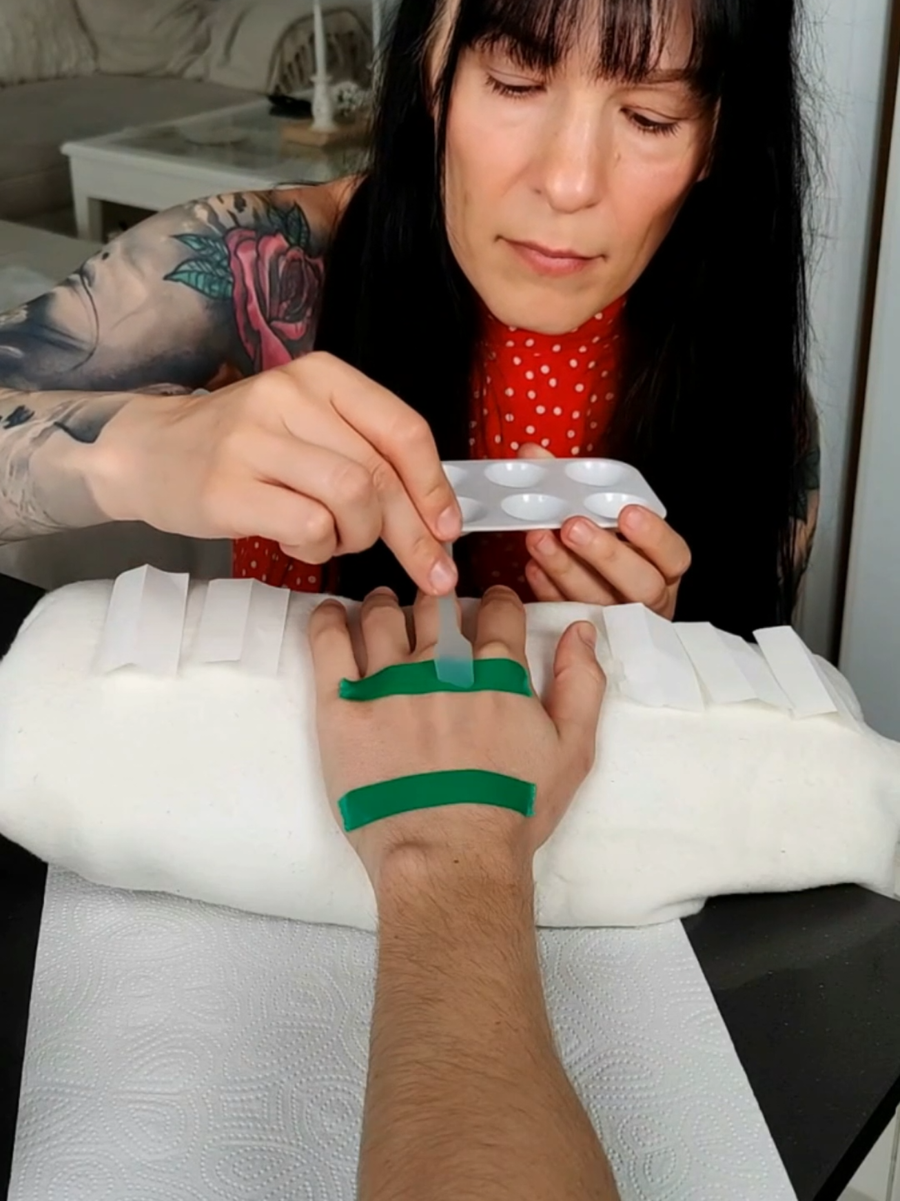 Unique hand skin check up #asmr #asmrvideo 