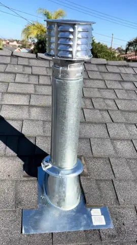 Furnace flue pipe replacement #installation #beforeandafter #fluepipe #roofvent #furnace 