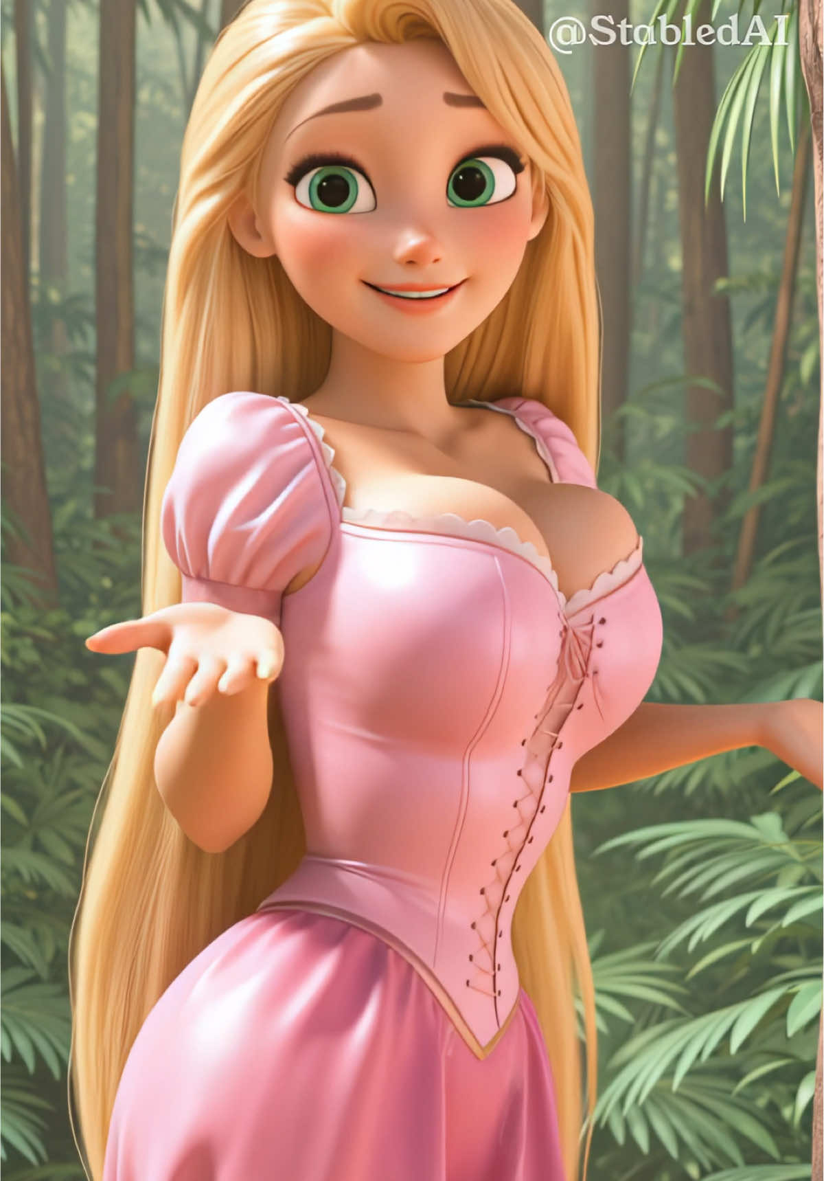 Rapunzel from Tangled #rapunzel #dance #anime #disney #cartoon 