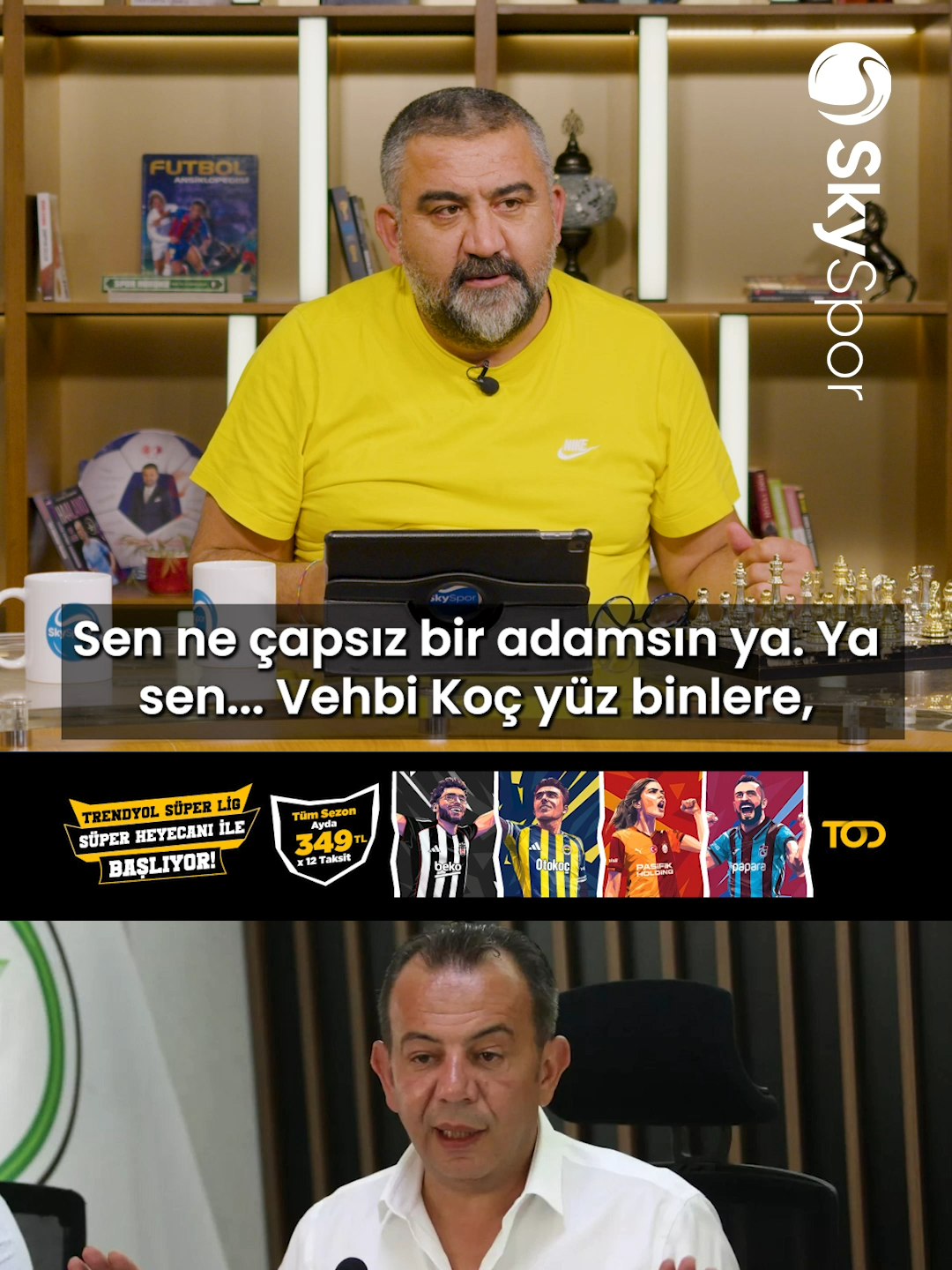 🔥 TANJU ÖZCAN GİBİ ADAMLAR SİYASETTE OLMAMALI! 🗣️ Ümit Özat: Tanju Özcan sen ne çapsız adamsın. Koç ailesi yüz binlere istihdam sağlıyor, ona dua eden yüz binler var. O bin yıl sonra da hatırlanır. Sen ise bir dahaki seçimde kalacak mısın belli değil. Bu nasıl patavatsızlık? Bunu hangi kulüp başkanına söylese ayıptır. Livakovic’i, Talisca’yı, Brown’u vermezseniz diyor. Maalesef böyleleri siyasette olmamalı. Toplumu yönlendirecek yerde ayrıştırıyorlar. #ÜmitÖzat #TanjuÖzcan #Fenerbahçe #SüperLig #Futbol #İşBirliği | @tod_tr