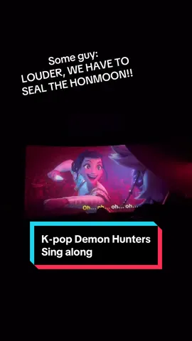 Not my usual content but I had too much fun not to share 🙂‍↕️ some notable moments were 1) everyone shouting FIT CHECK FOR MY NAPALM ERA 2) everyone cheering when Jinu introduced the Saja Boys 3) cheering again after Soda Pop 4) the collective choo-choo 5) theater full of souls getting taken during Your Idol 6) more applause after the credits 🤪 I’m so glad I decided to go #kpopdemonhunters #kdh #kpdh #kpdhsingalong #kpopdemonhunterssingalong 