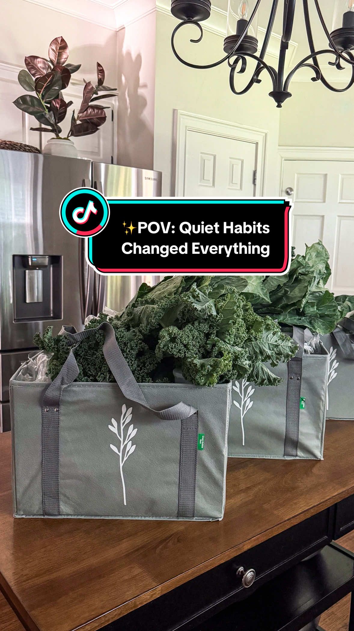 POV: Quiet habits changed everything ♻️ I didn’t overhaul my life overnight. I just started with small shifts—like reusable grocery bags—and kept showing up. Now, grocery shopping is a whole ritual (with my little Aubrey riding along) 😄 It’s not just about being sustainable. It’s about aligning your routines with the life you want to live. I talk about these small shifts in The Build Your Bowl Salad Cookbook—it’s more than recipes, it’s mindset 💚 #ThatSaladLady #WellnessHabits #MealPrepSunday #BuildYourBowl #SustainableLiving