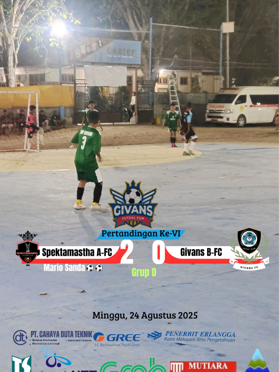 🔥 Spektamastha A-Fc membuktikan kelas! 🏆 Menang 2-0 atas Givans B-Fc! Langkah pasti, semangat tinggi! #GivansCupIV #SalamOlahraga 