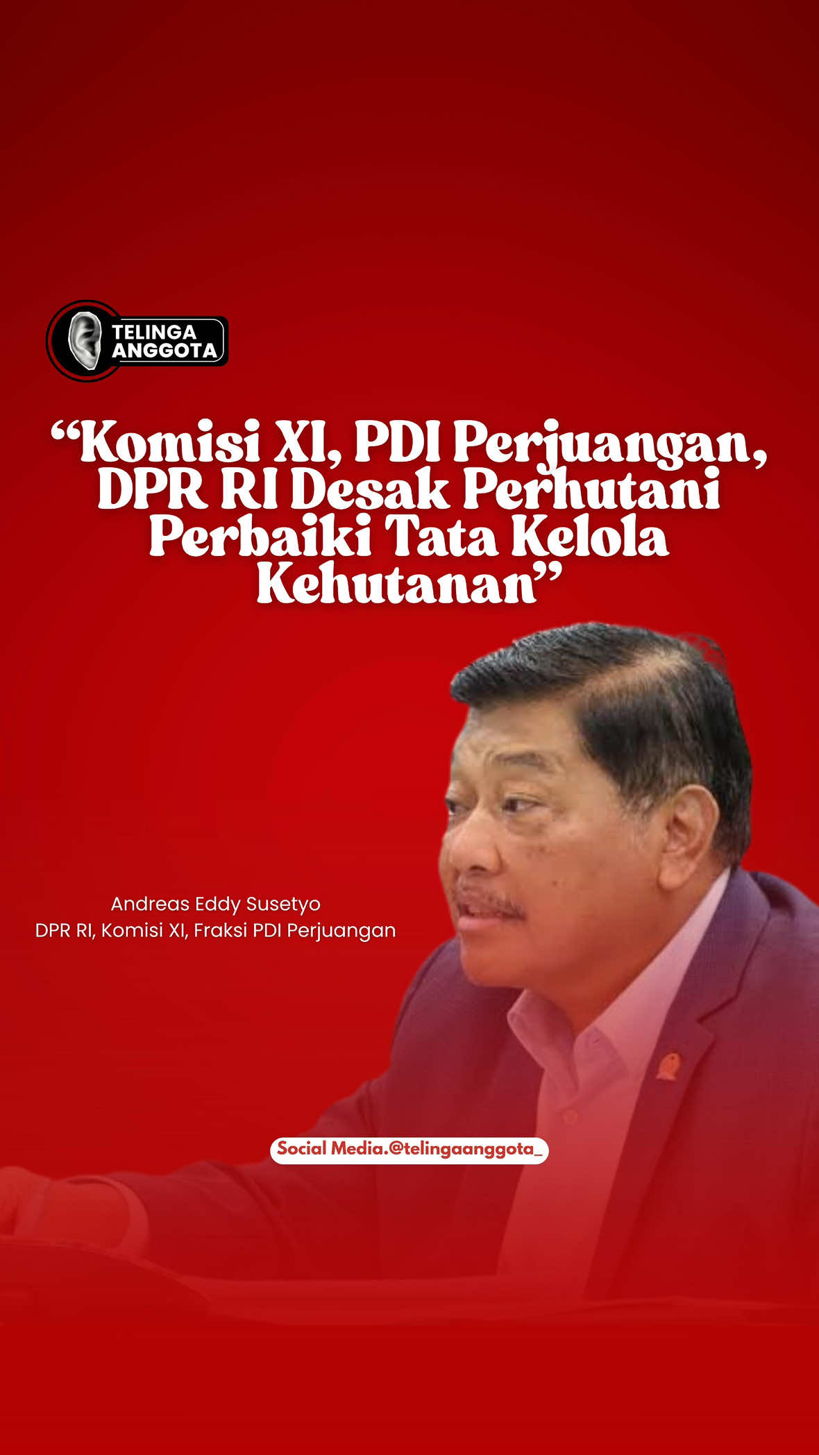 🌳 DPR RI desak Perhutani perbaiki tata kelola hutan! BAKN DPR RI menyoroti temuan BPK RI terkait pengelolaan Perhutani, khususnya dalam kerja sama dengan pihak ketiga dan tata kelola kawasan hutan. Ketua BAKN DPR RI, Andreas Eddy Susetyo menegaskan, hutan bukan hanya soal keuntungan ekonomi, tetapi juga keberlanjutan lingkungan dan kepastian hukum. 👉 DPR RI terus mendorong agar tata kelola hutan lebih transparan, akuntabel, dan berpihak pada kepentingan rakyat serta kelestarian lingkungan. 🌱 #DPRRI #BAKN #dprripdiperjuangan #Perhutani #HutanLestari     