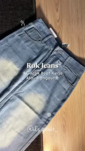 Rekomendasi rok jeans cocok buat kerja atau hangout ❣️✨ #rokjeans #rekomendasirok #rokkekinian 