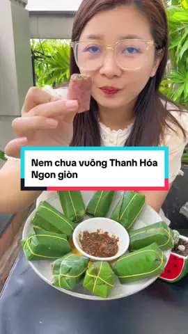 Đúng là nem chua Thanh Hóa này nhâm nhi mê nha #tieungocreview #nemchua #nemchuathanhhoa #nemchuathanhhoachuanvi #nem 