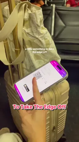 a little something to take the edge off ✈️🗺️📍 #femaletraveler 