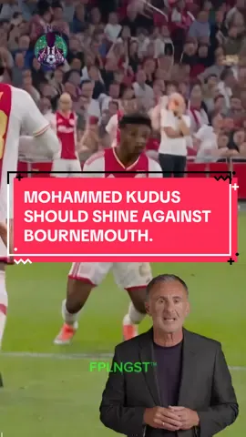 MOHAMMED KUDUS SHOULD SHINE AGAINST BOURNEMOUTH. #tottenham #bournemouth #ghana #mohammedkudus #fpl 